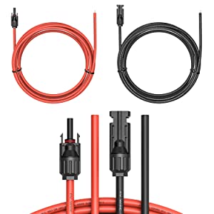 10 AWG 10 계측기 태양 판레 케이블 20 피트